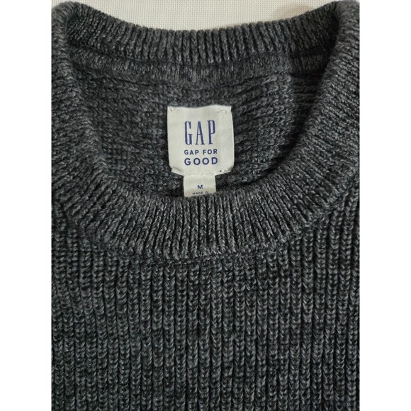Gap Crewneck Grey Men's  Sweater Size M - Picture 4 of 6